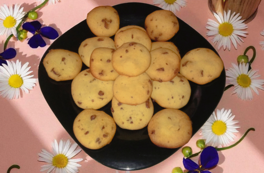 Cookies de harina de arroz con chispas de chocolate