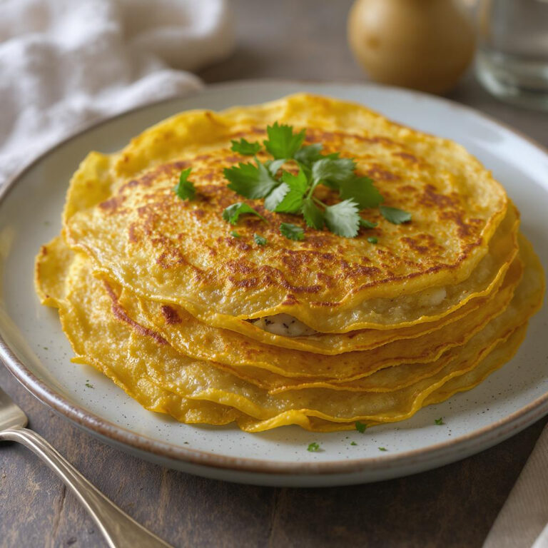 Crèpes de harina de garbanzos