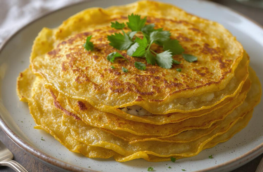 Crèpes de harina de garbanzos