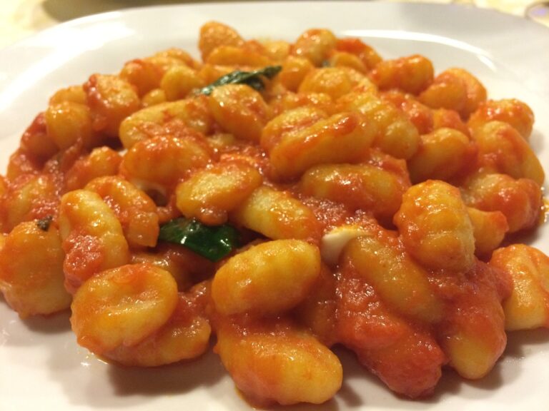 Ñoquis caseros sin gluten
